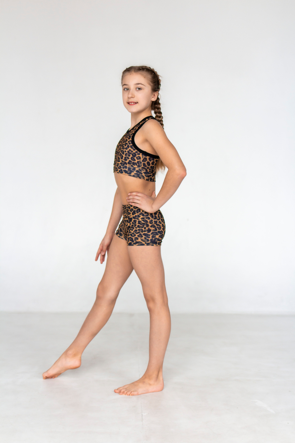Leopard top and shorts