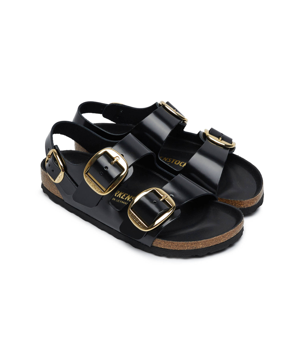 Босоножки кожаные lena Birkenstock - черный(1024211)
