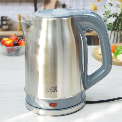 Чайник электрический 2,3л Homestar HS-1005 стальной, серый