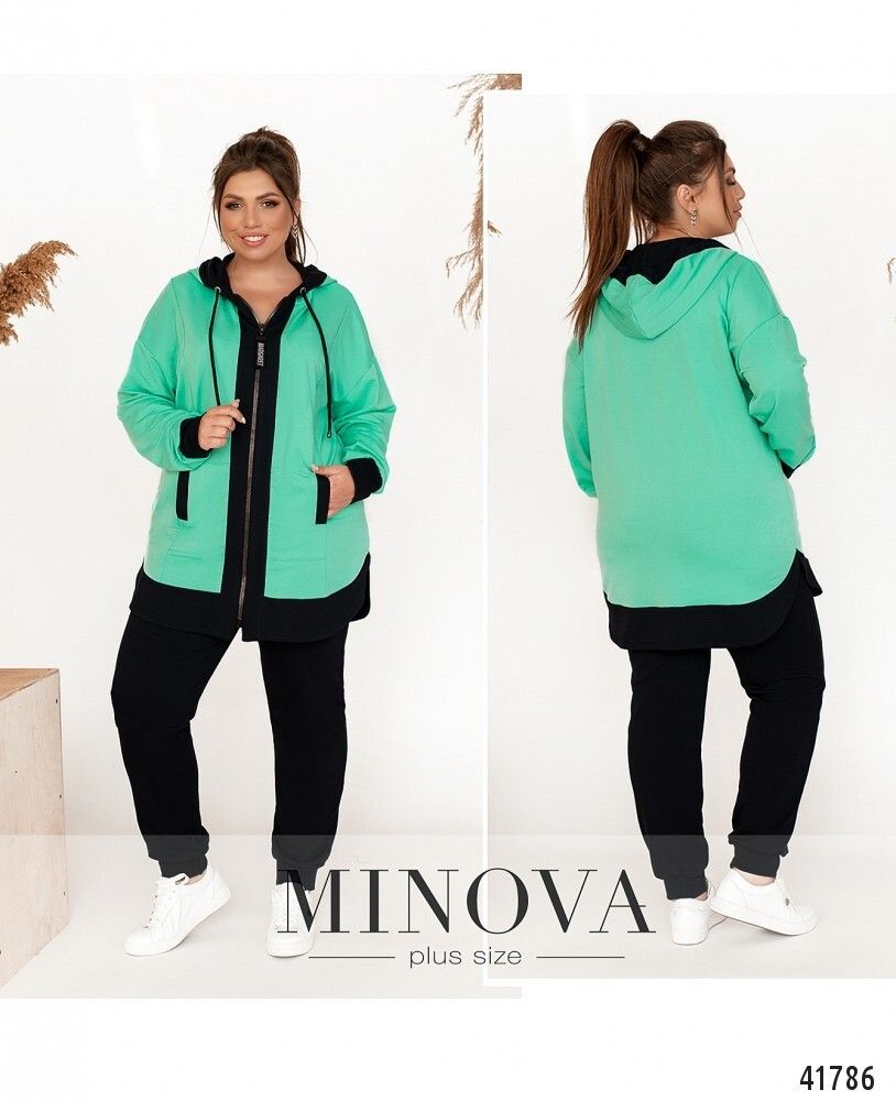 Костюм 17-228-синий-ментол Minova Костюм 17-228-синий-ментол Minova