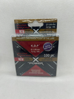 Шнур плетеный X-Power, диаметр 0.08мм, длина 100м, разрывная нагрузка 4.3 кг