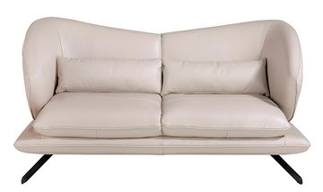 Диван 2-х местный 6145/KF2157-2P-M5652 Angel Cerda кожаный с декоративными подушками