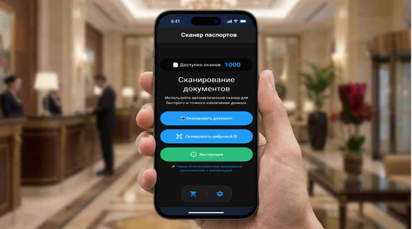 Краткое руководство по работе в мобильном приложении "Сканер паспортов" для конфигурации 1С:Отель Краткое руководство по работе в мобильном приложении "Сканер паспортов" для конфигурации 1С:Отель