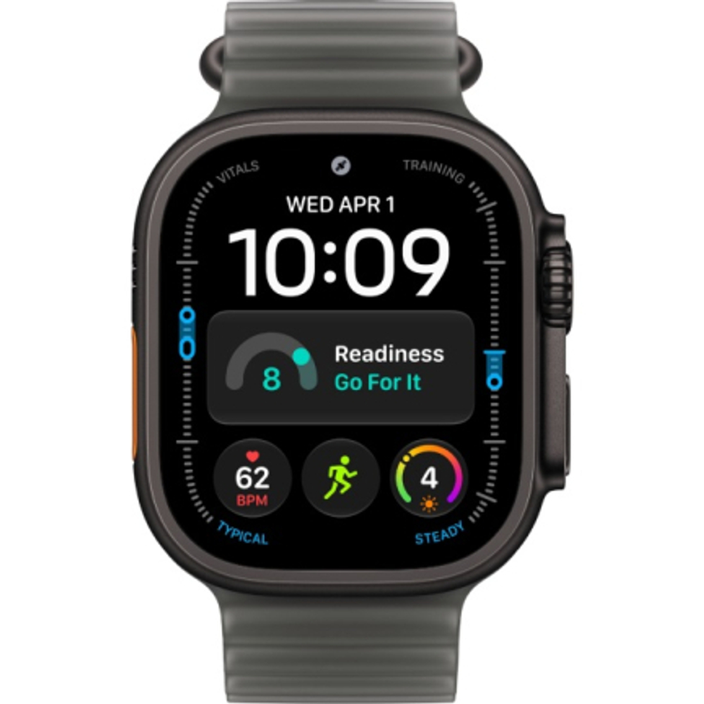 Apple Watch Ultra 4 (2026) 49mm Black Titanium Case /Translucent Black Ocean Band
