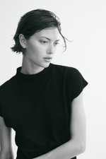 Тонкий трикотажный топ с рукавами-крылышками - H&M