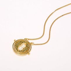 Harry Potter  Spinning Time Turner Necklace Gryffindor