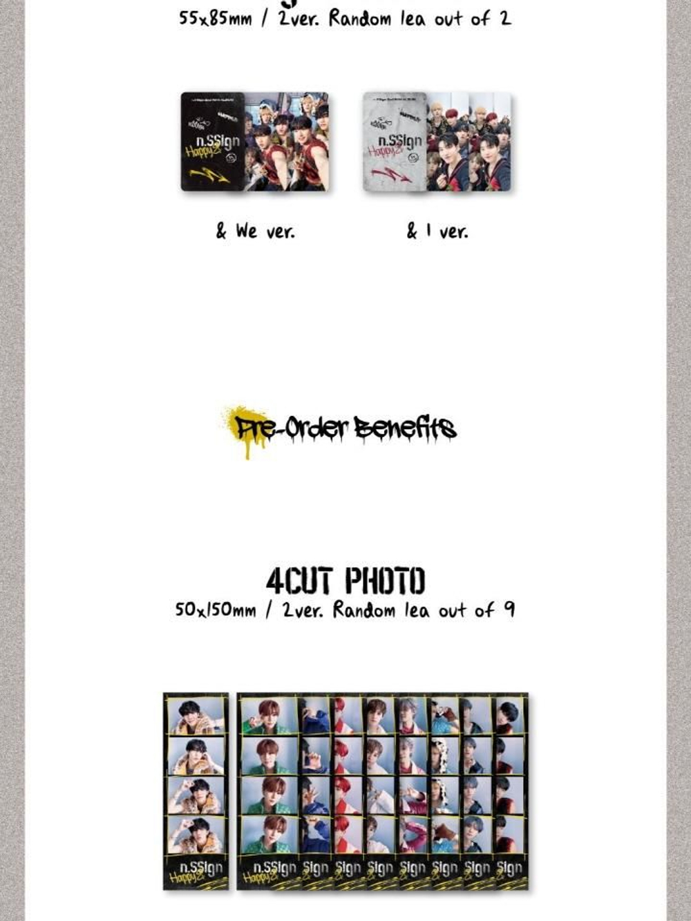 Альбом N.SSIGN - HAPPY & 2nd Mini Album 2 Version SET