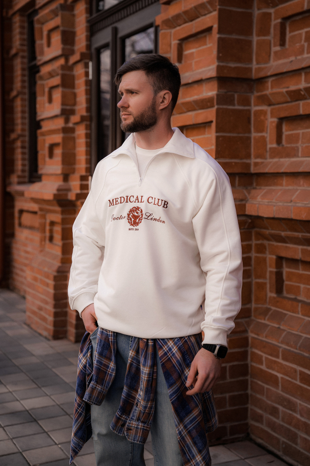 Анорак Medical Club молочный