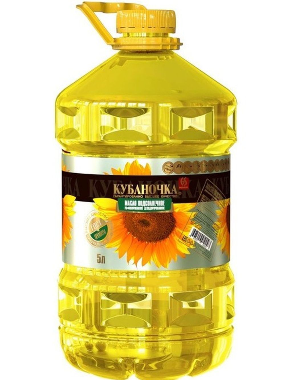 Масло подсолнечное ТМ Кубаночка РД 5,0 л