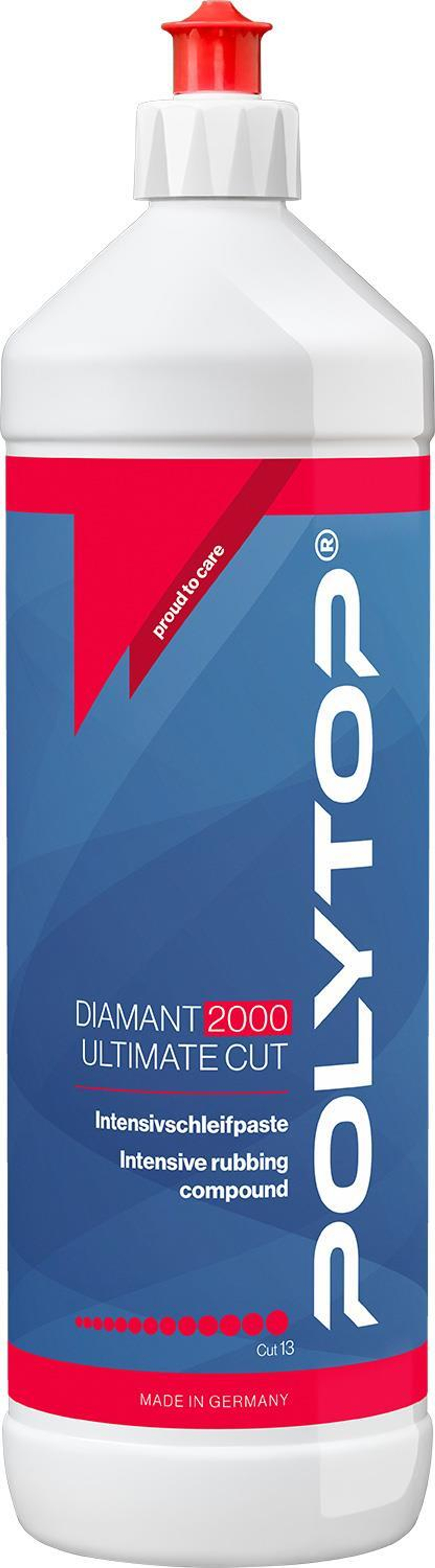 POLYTOP Diamant 2000 Ultimate Cut - Высокоабразивная полировальная паста (P1000), 1L