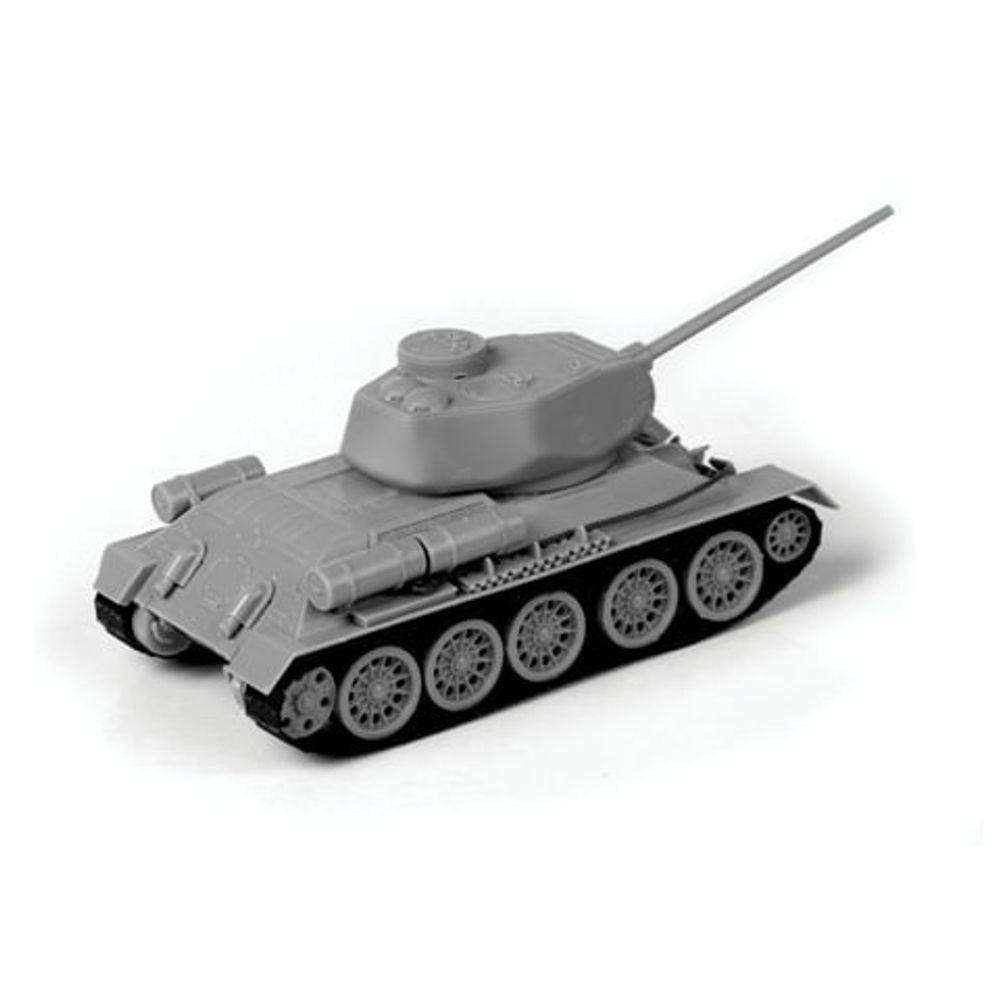 Модель для сборки ТАНК "Средний советский Т-34/85", масштаб 1:72, ЗВЕЗДА, 5039