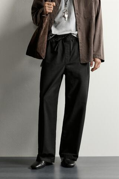 БРЮКИ RELAXED FIT С ПУГОВИЦАМИ — ZARA