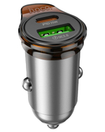 Автомобильное заряд. устр. Hoco NZ16A 1USB/1C 43W серый