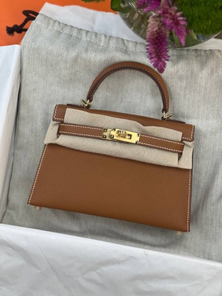 Сумка Hermes Kelly Mini Epsom ручной шов