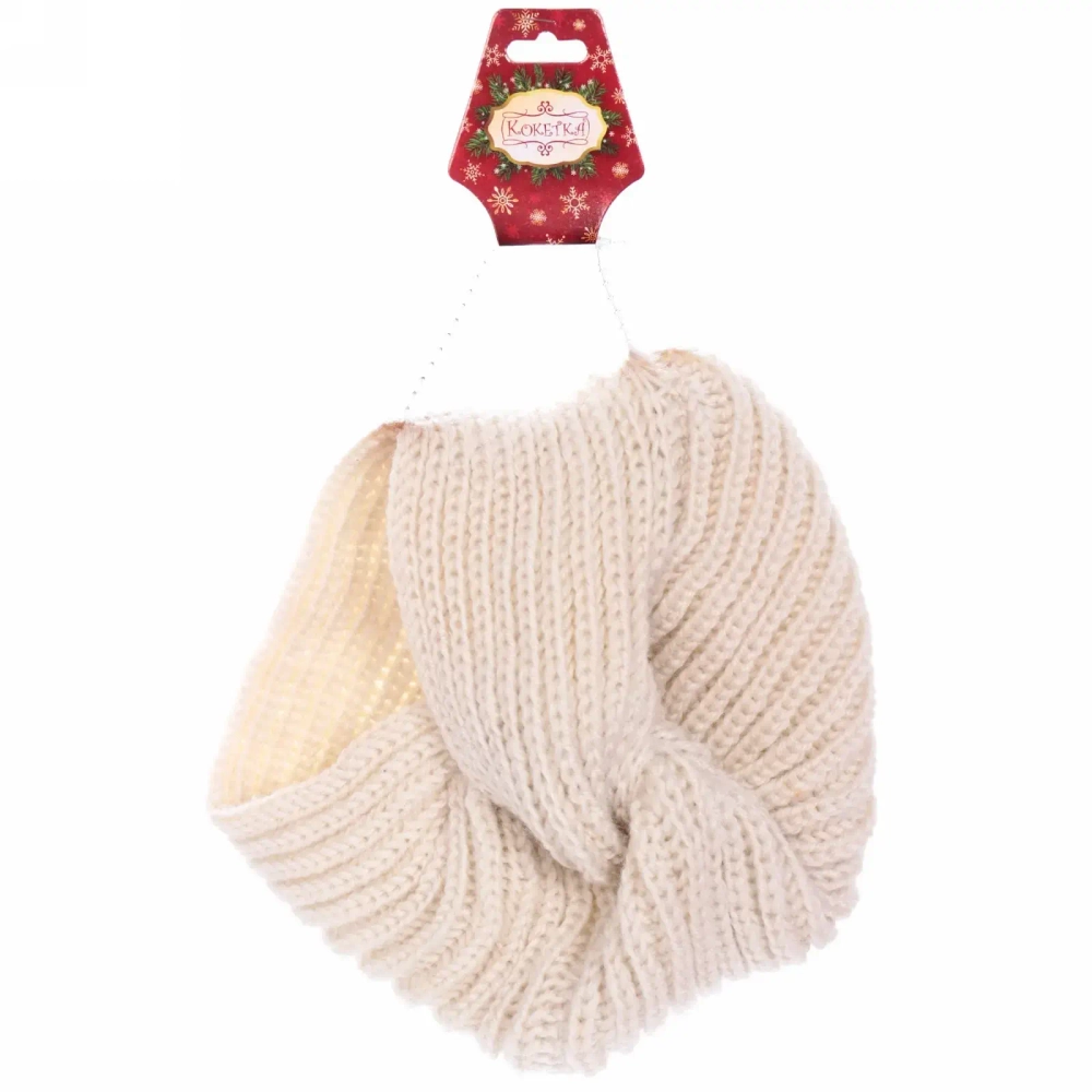 Повязка на голову теплая «Winter Turban», микс 6 цветов, 22*19см (Подвес Кокетка - Зима)