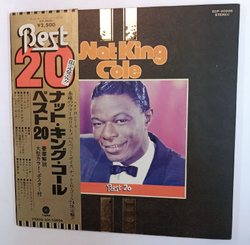 Винтажная виниловая пластинка Nat King Cole Best 20 (Japan 1974)