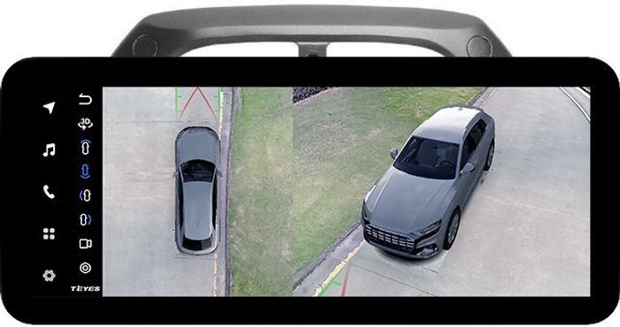 Магнитола для Toyota RAV4 2 2000-2003 - Teyes LUX ONE 360 монитор 12.3" 2K QLED на Android 10, Быстрая, CarPlay, 4G SIM-слот, 4 камеры в комплекте