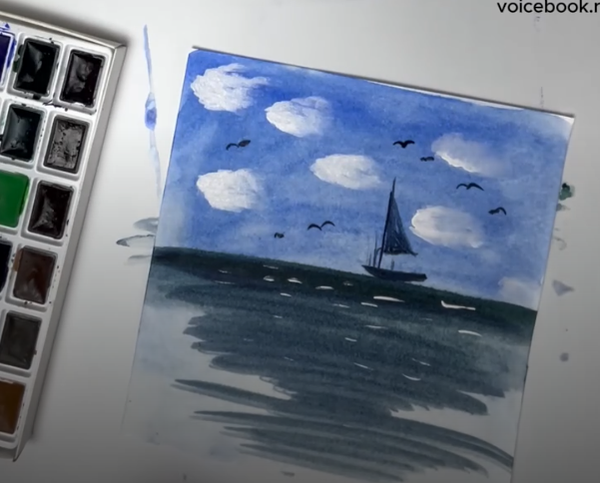 Рисуем картину "Море" Рисуем картину "Море"