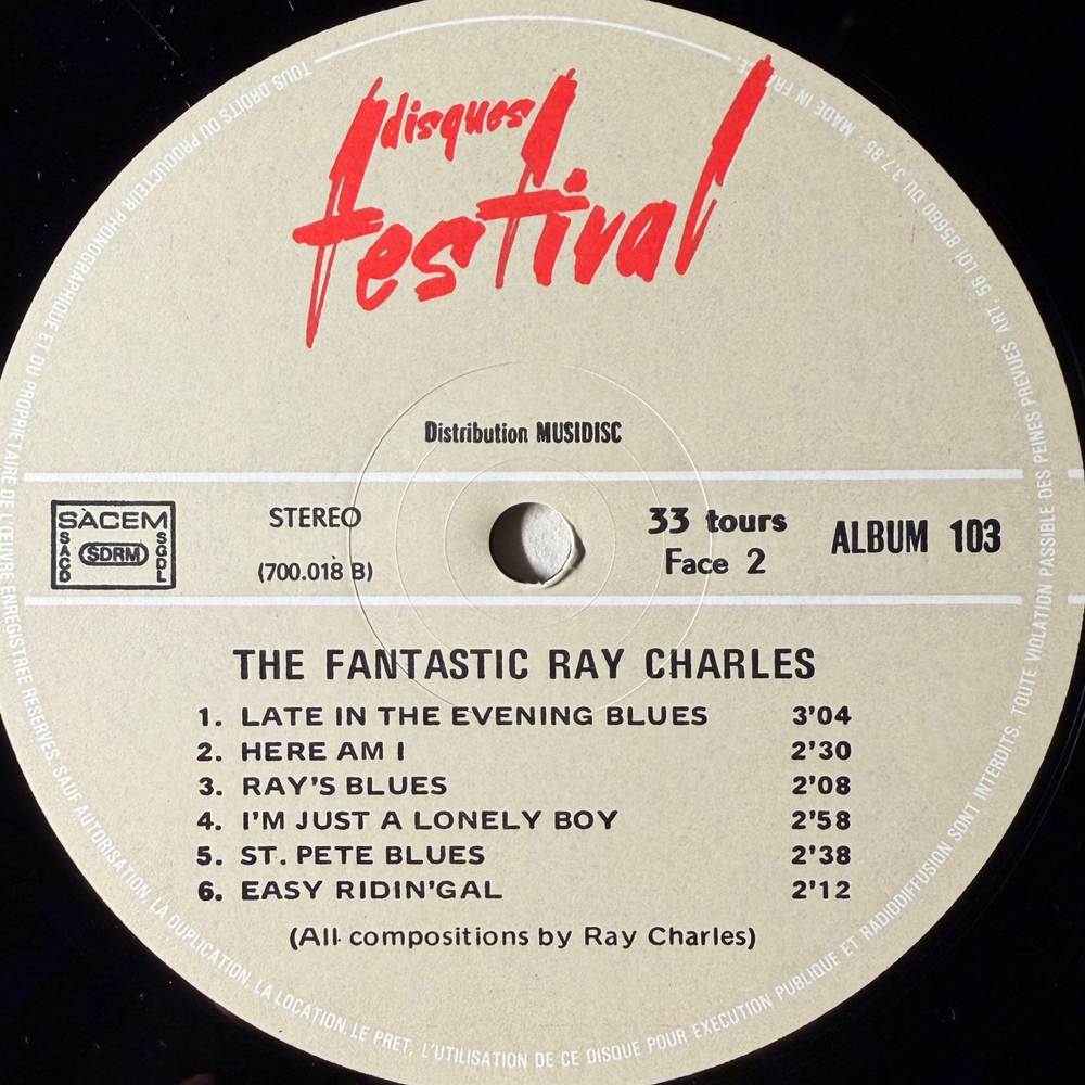 Ray Charles – The Fantastic Ray Charles 2LP (Франция) Т