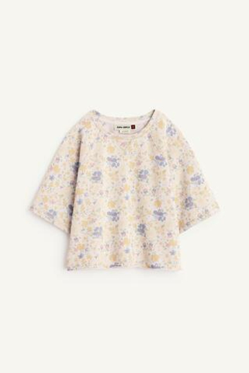ZARA ФУТБОЛКА С ПРИНТОМ, РАЗНОЦВЕТНЫЙ