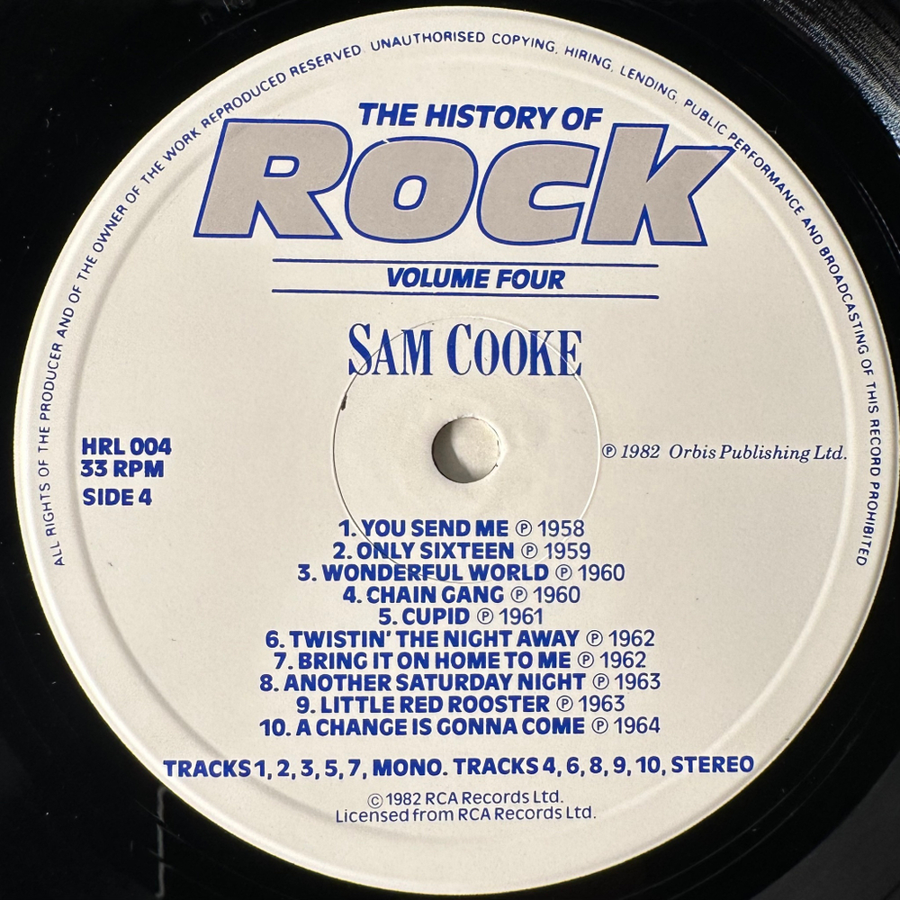 Сборник History Of Rock 4 2LP (Англия 1982г.)
