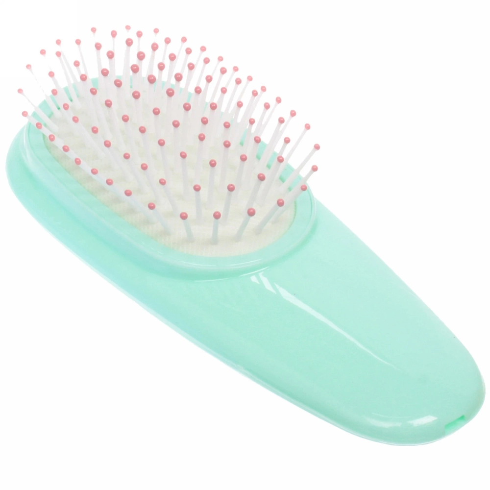 Расческа массажная компактная «Bon salon», микс 2 цвета, 7*16 см (коробка PVC)