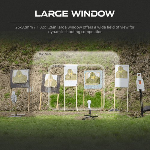 Коллиматор Vector Optics Frenzy F3 1x26x32, пистолетный, открытого типа, MRT, 9+2NV, на Picatinny, GIN (RTS/STS),красная