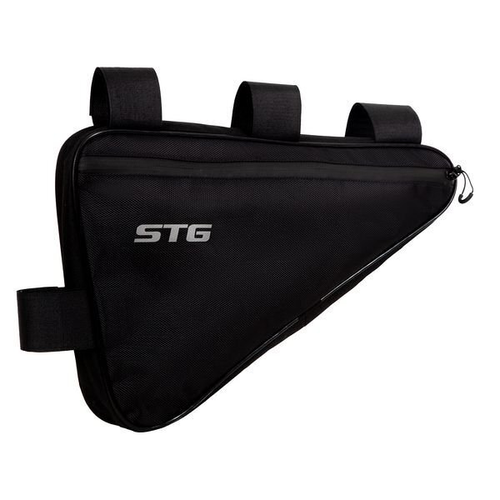 Велосумка под раму STG влагозащищенная, 40х26х5 см, 3.7 л, черный,33697