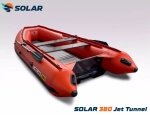 Лодка надувная моторная solar-380 jet tunnel