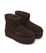 Кожаные угли classic mini platform UGG - коричневый(1134991)