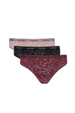 Кружевное трусики-бразилианки 3 шт. Calvin Klein Underwear - разноцветная(000QD5225E)