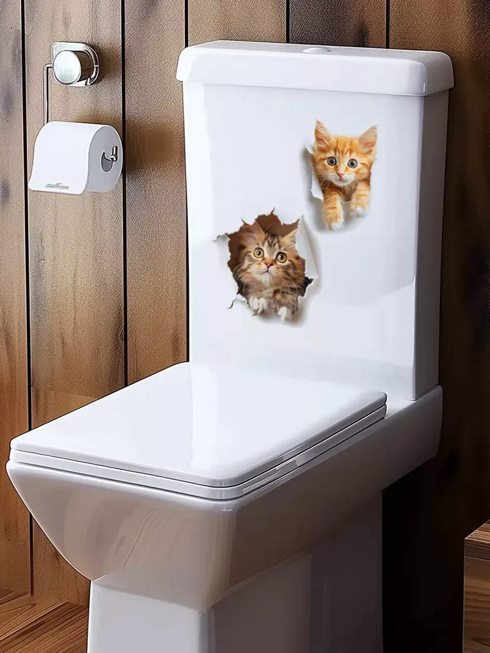 Наклейка с котятами интерьерная