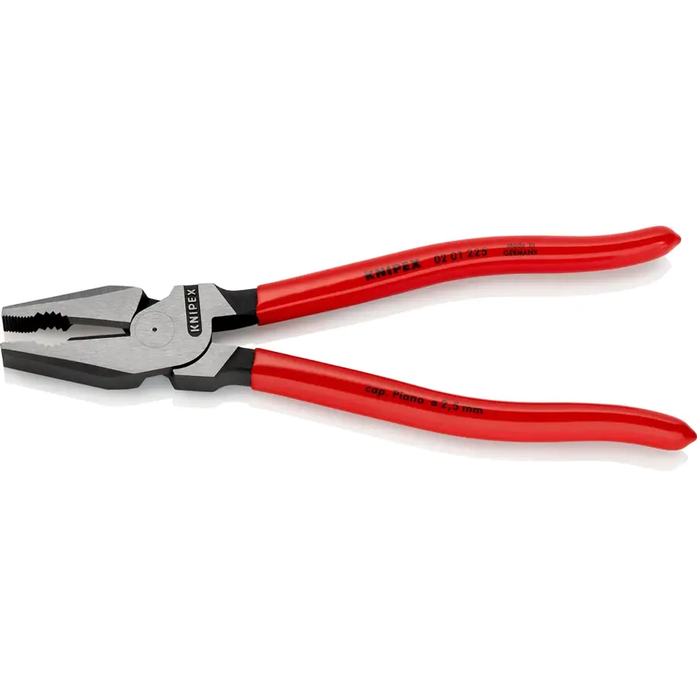 Плоскогубцы комбинированные особой мощности черненые 225 мм Knipex 02 01 225