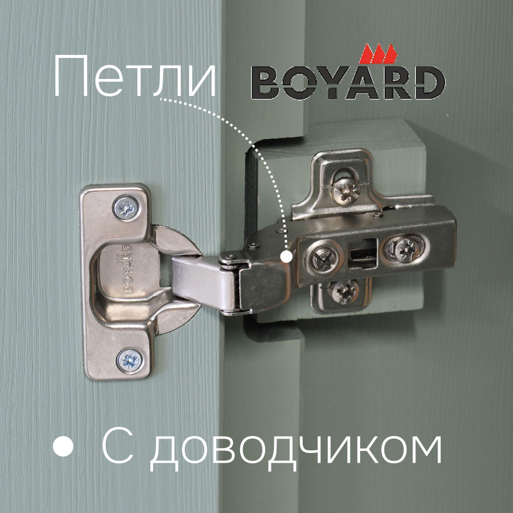 Шкаф для одежды Карлос 105×50×173, 2 двери, штанга и полки, массив сосны, эвкалипт