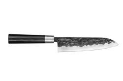 Нож кухонный Сантоку 18.2см, гвоздичное масло и салфетка Samura Blacksmith