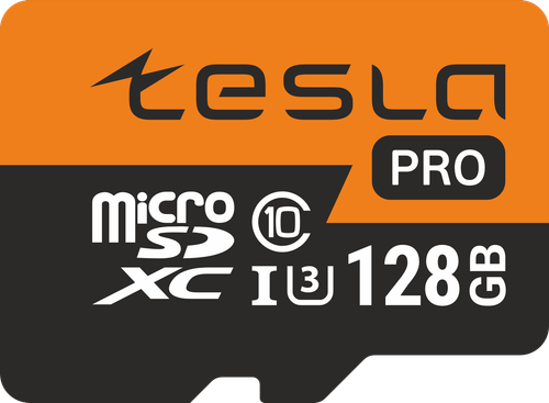 Карта памяти ТЕСЛА (TESLA) 128Гб microSDXC, C10/UHS-I U3 (TSLMSD128GU3)