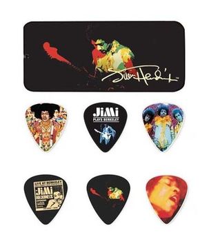 Медиаторы 12шт, толстые, в коробочке, Dunlop JH-PT04H Jimi Hendrix Band of Gypsys