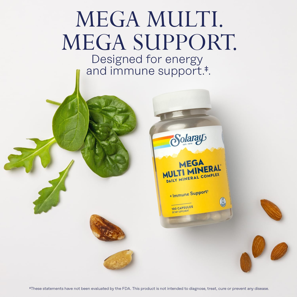 Solaray, Mega Multi Mineral™, 100 капсул