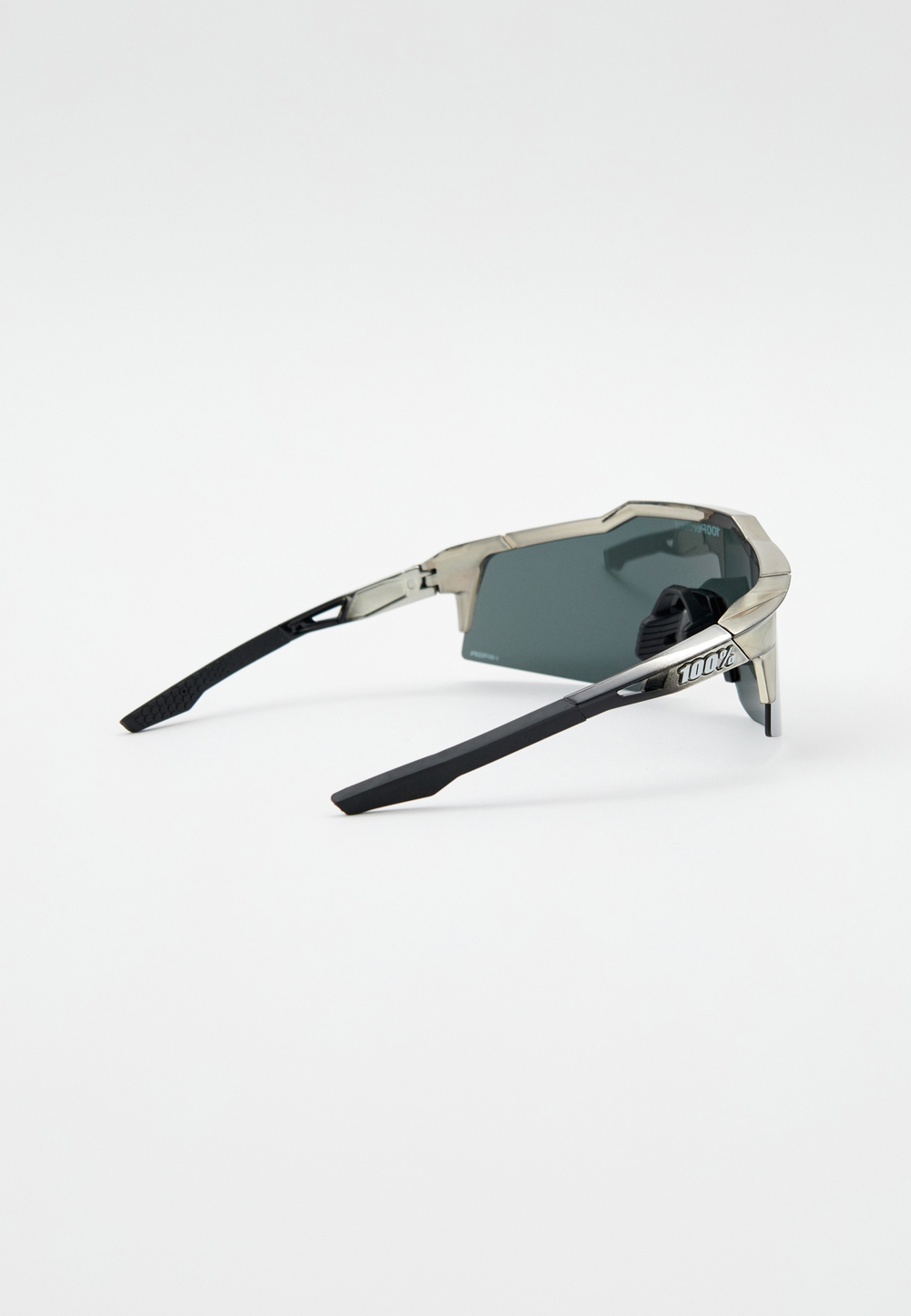 Спортивные очки 100% SPEEDCRAFT SL Soto 1 Polished Black Chrome - HiPER Mercury Mirror Lens