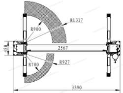 Двухстоечный подъемник с разблокировкой на колонне RLP2-400R