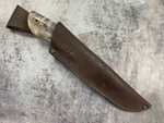 Нож Кайман, Bohler S390, мельхиор, зуб мамонта, кап клена