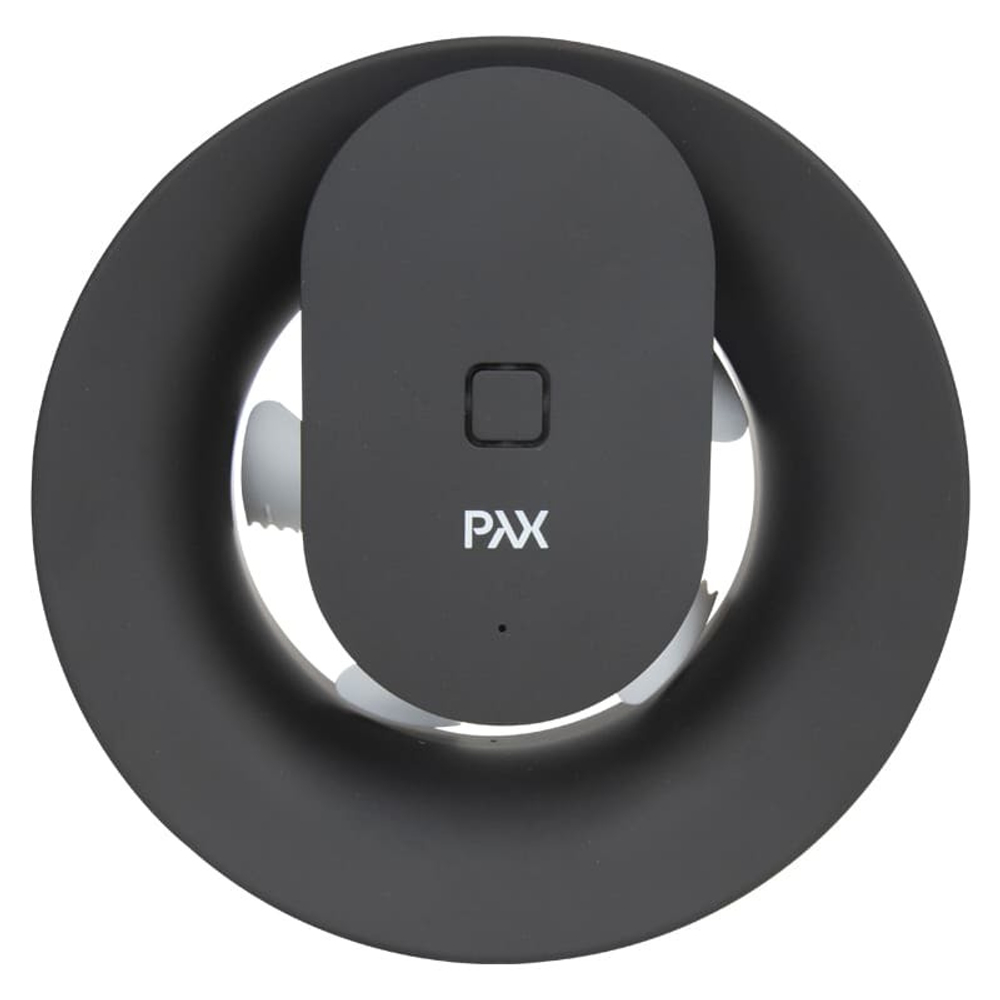 Вентилятор накладной PAX Norte Black с обратным клапаном (таймер, датчик влажности, программируемый, WiFi управление)