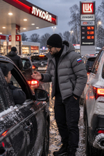 Мужская зимняя стёганая куртка с графеновой подкладкой серого цвета 9651Sr