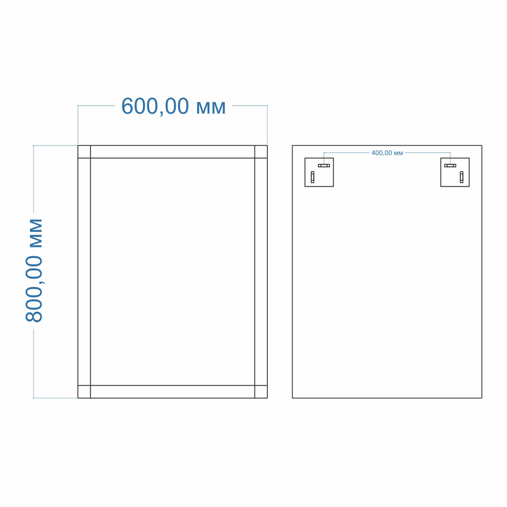 Зеркало MIXLINE "Стронг" 600*800 (ШВ) гравировка