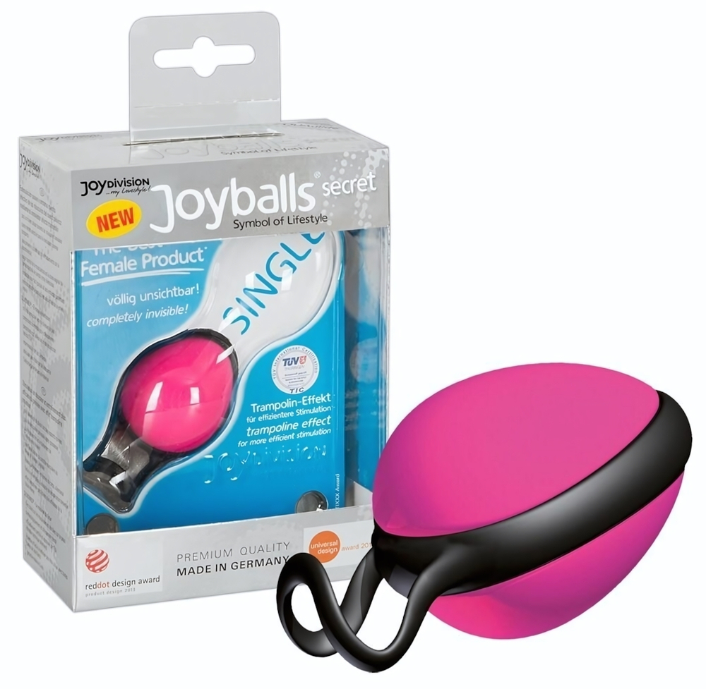 Розовый вагинальный шарик со смещенным центром тяжести Joyballs Secret (Цвет: розовый)