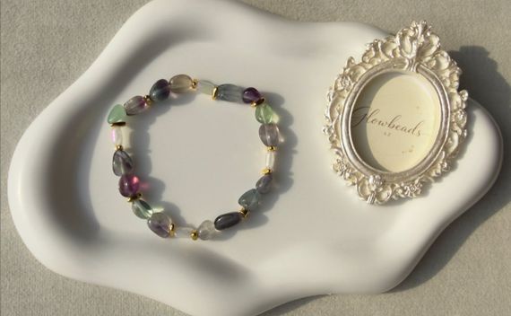 Bilərzik / Браслет / Bracelet Color Magic Flüorit daşından qolbağı