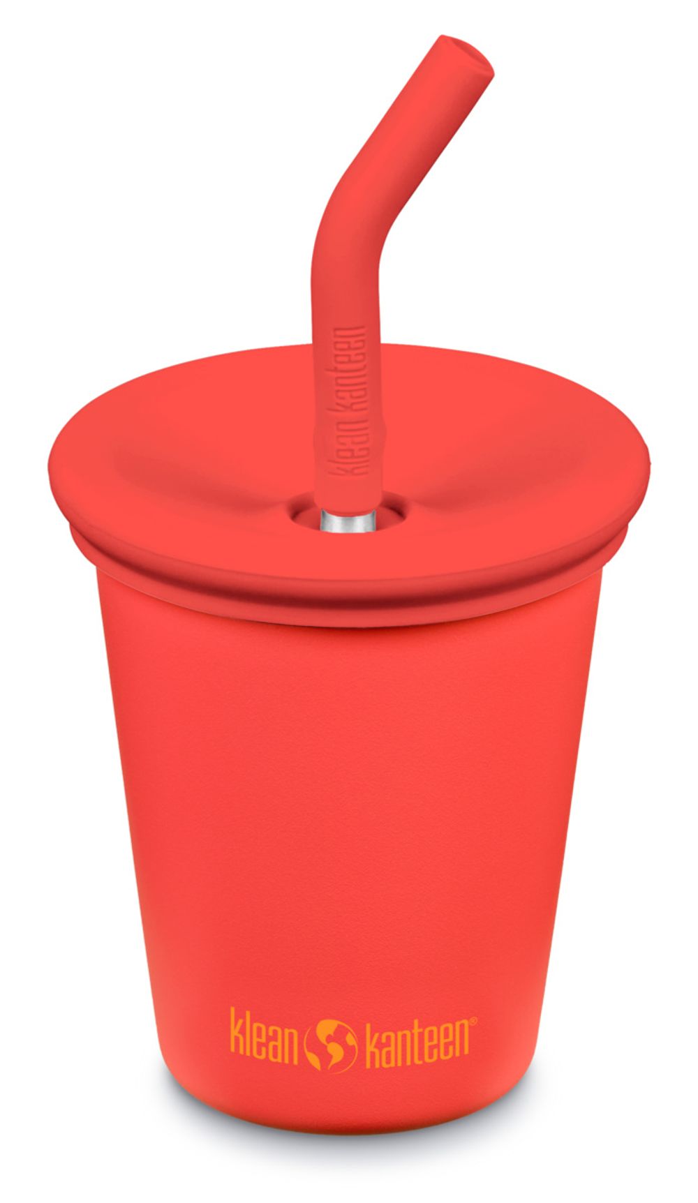 Детский стакан одностенный Klean Kanteen Kid Cup Straw Lid 10oz (296 мл) Grenadine с трубочкой