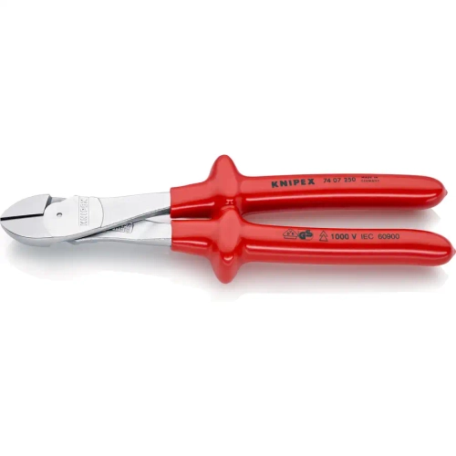 Кусачки боковые особой мощности хромированные 250 мм Knipex 74 07 250