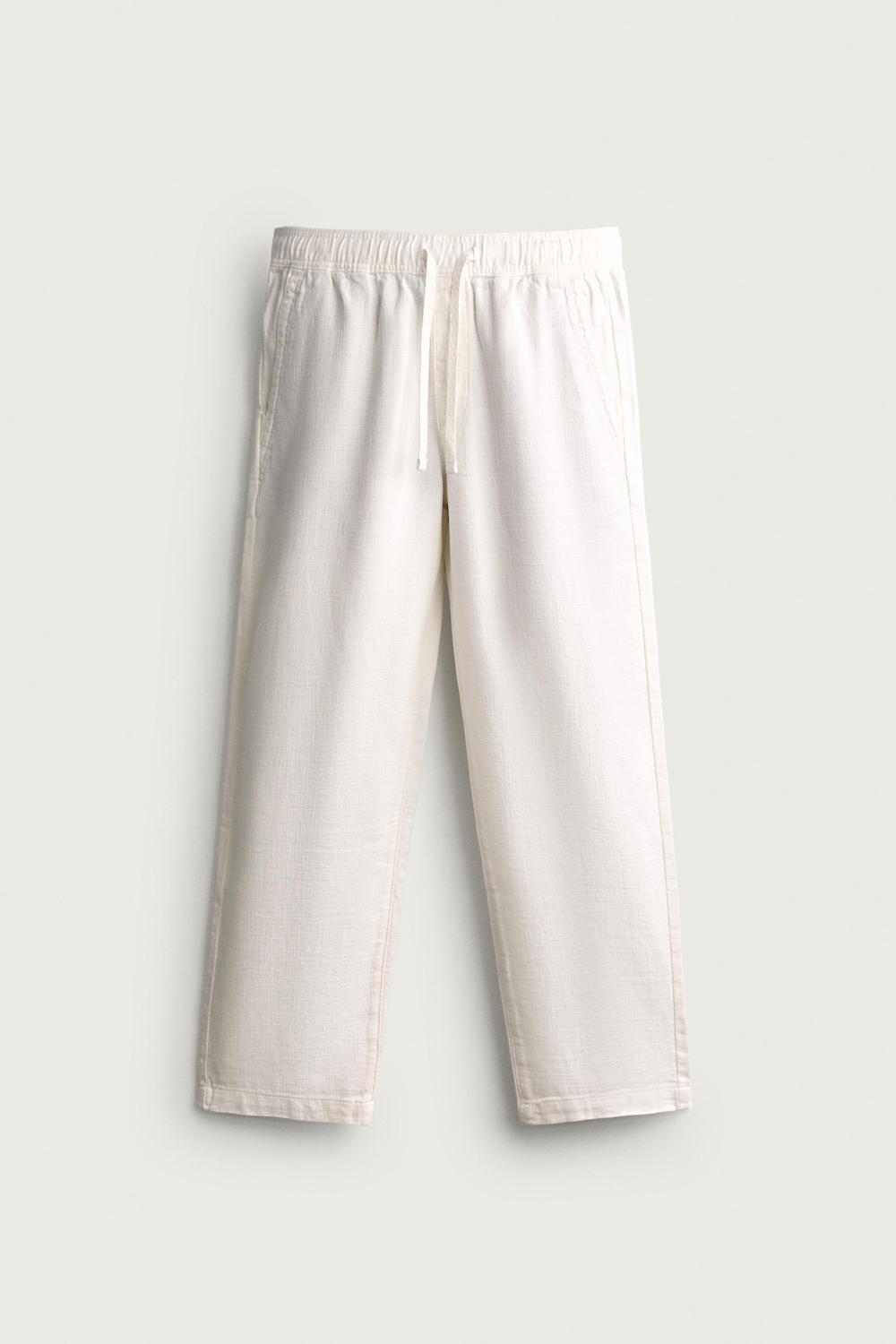 БРЮКИ RELAXED FIT ИЗ РЕЛЬЕФНОЙ ТКАНИ — ZARA · 4676/307