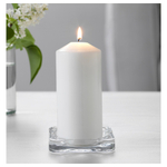 Подсвечник IKEA GLASIG (ГЛАСИГ), Стеклянный, 10x10 см